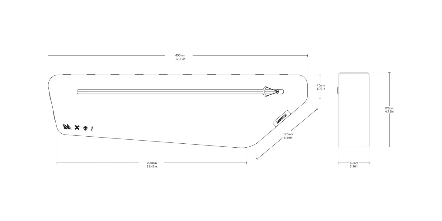 Rahmentasche USWE FRAME TUBE LARGE 3.4 L