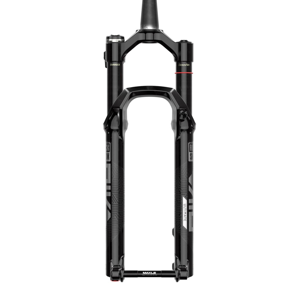 Musta ROCKSHOX PIKE ULTIMATE FLIGHT ATTENDANT -etuhaarukka edestä