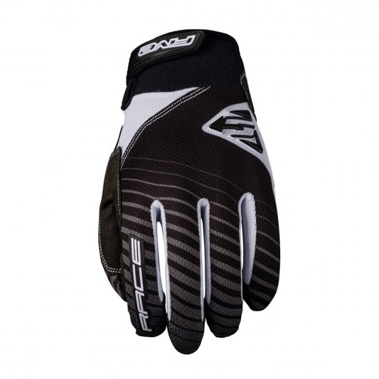 Gants FIVE BMX RACE Noir/Blanc