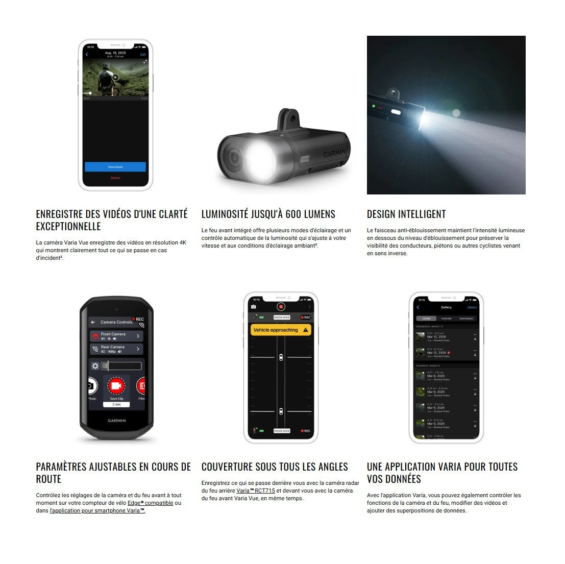 GARMIN VARIA VUE Front Light with Camera