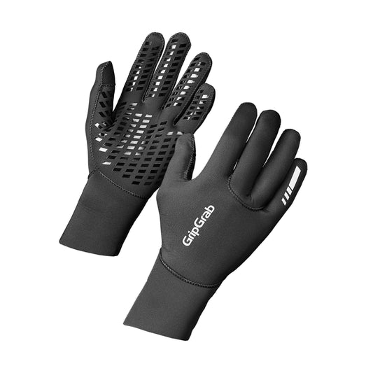 GRIPGRAB AquaShield neopreeniset kisapäivän pyöräilyhanskat, musta