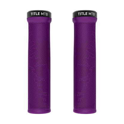 Grips Title MTB FORM Lock-On Violet - paar vooraanzicht