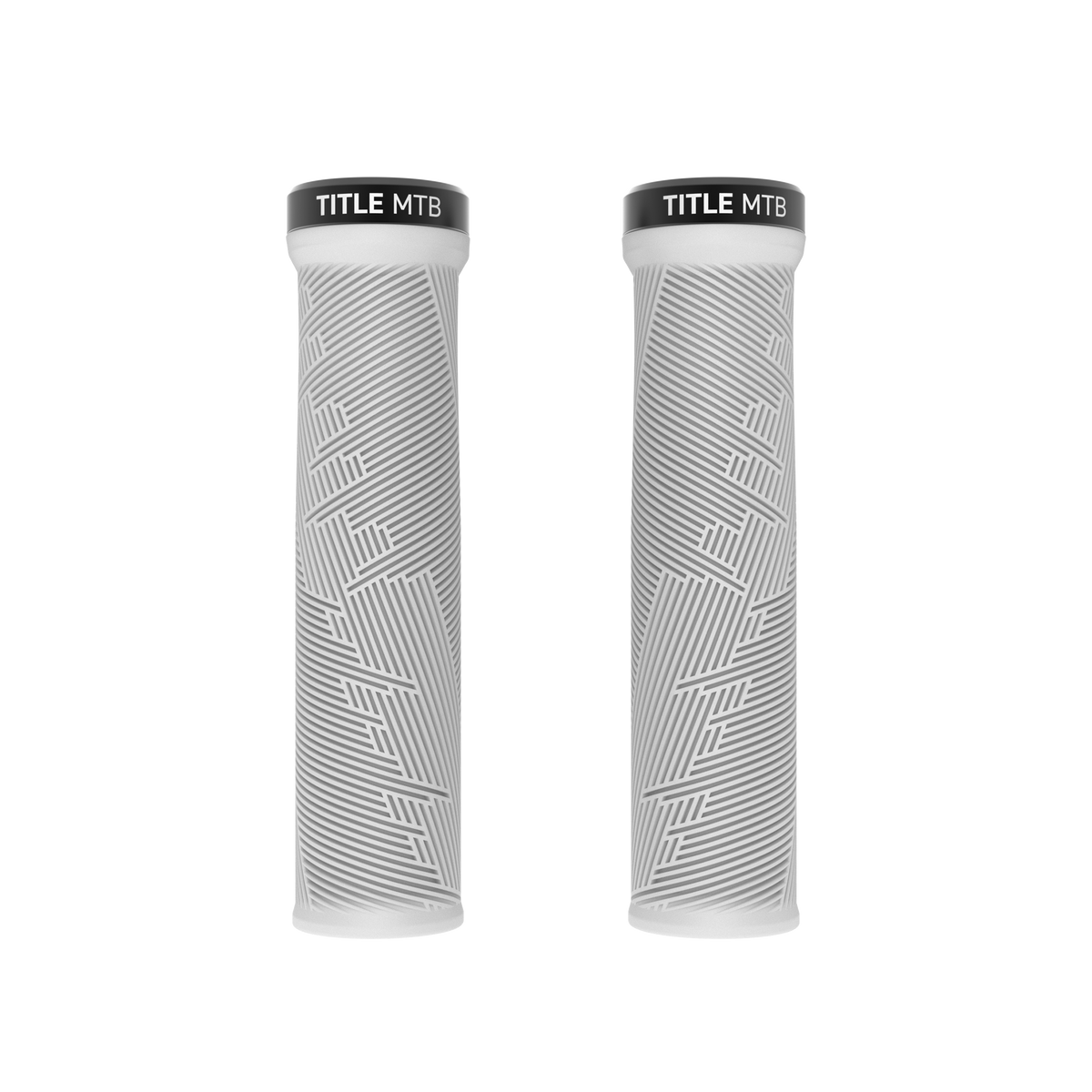 Grips Title MTB FORM Lock-On Bianco - coppia vista frontale