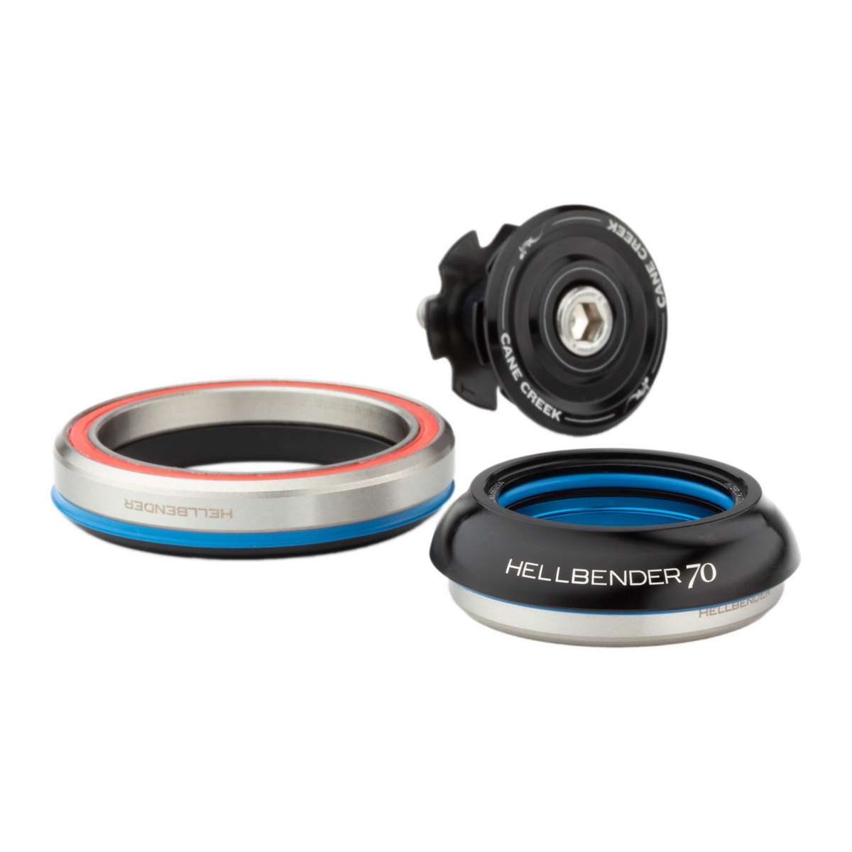 CANE CREEK Hellbender 70 IS41/IS52 stūres gultņu komplekts, melns