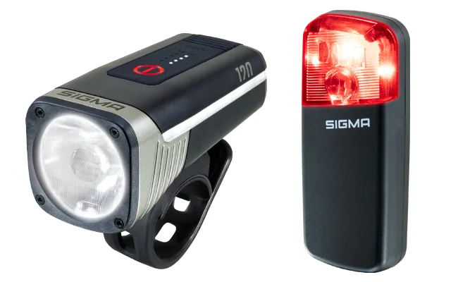 SIGMA AURA 120 / RECO 80 LINK for- og baglygtesæt