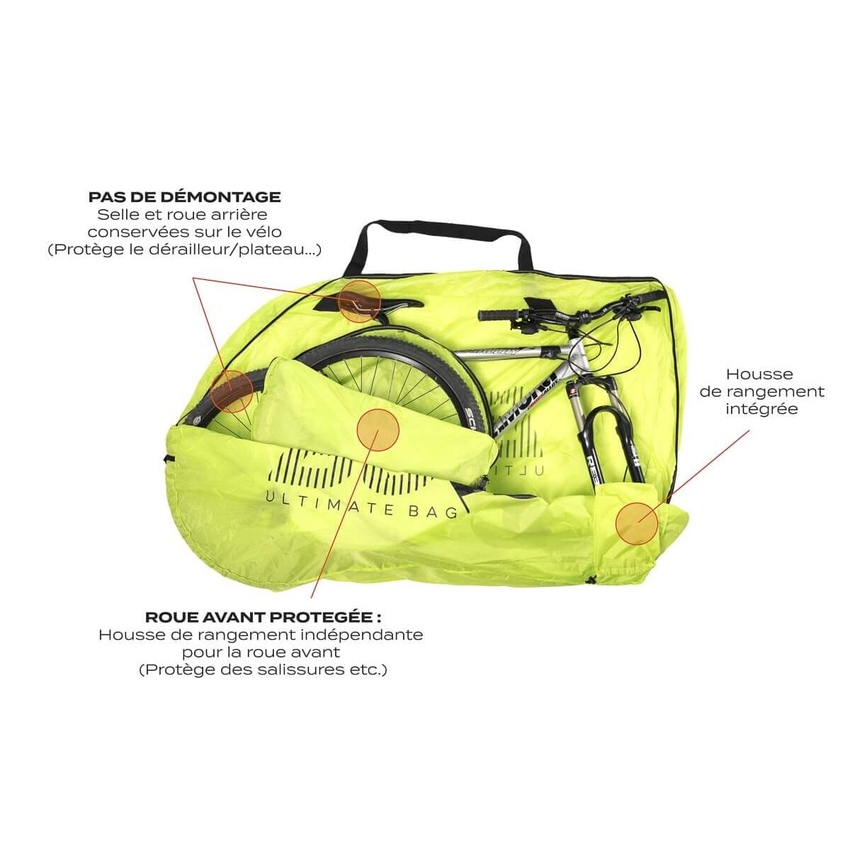 MTB-fietshoes BUDS MTBAG LIGHT Geel