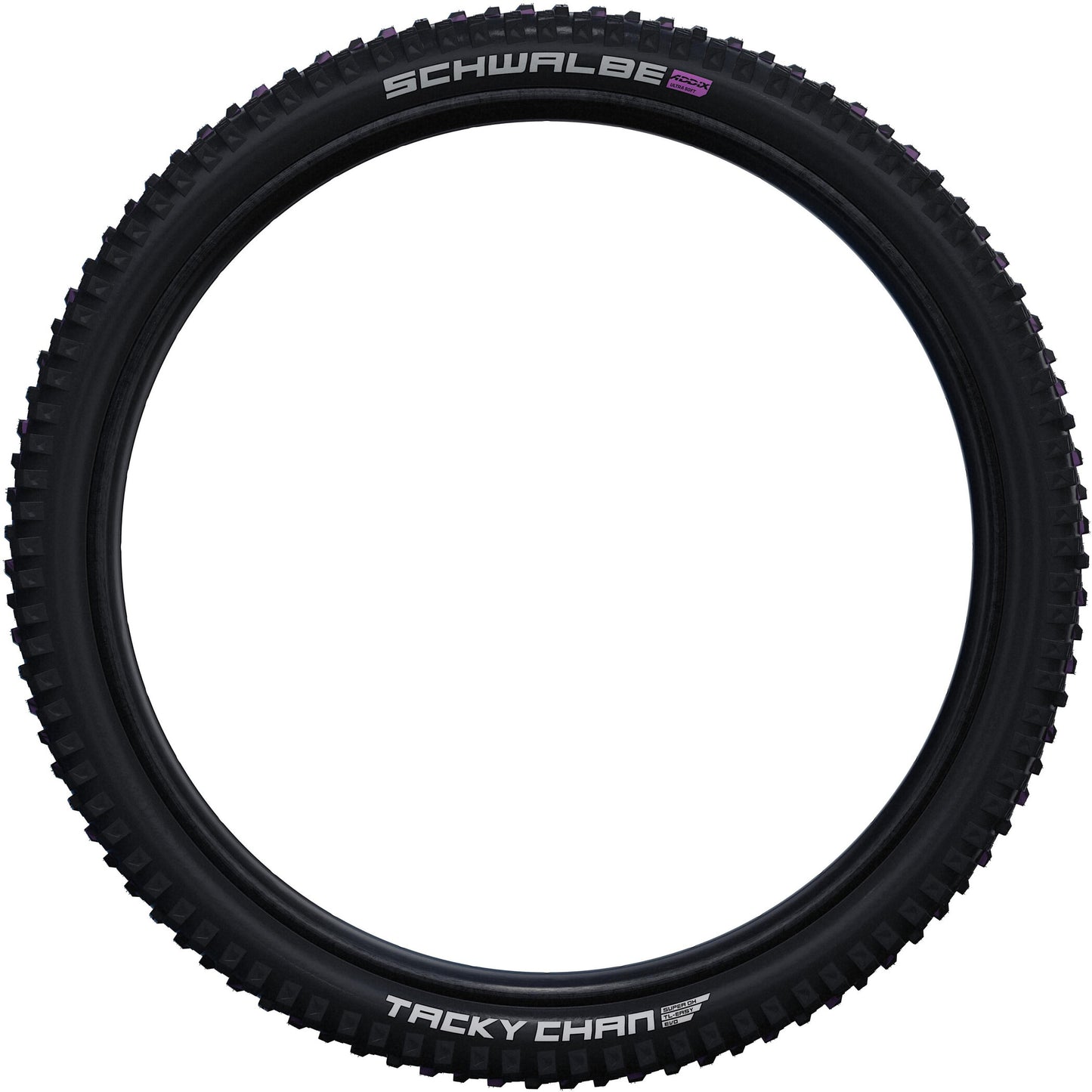 Däck SCHWALBE TACKY CHAN 29x2.40 ADDIX ULTRASOFT SUPERDOWNHILL Tubeless Ready Vikbart Svart