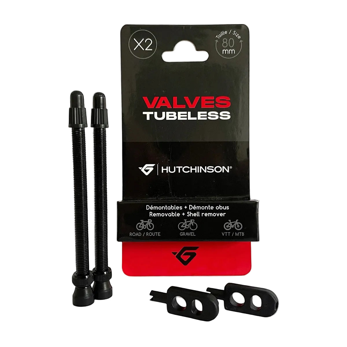 Set di 2 Valvole Tubeless HUTCHINSON