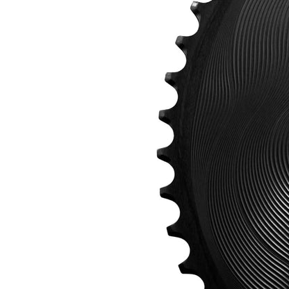 Paire de Plateaux 12V ALUGEAR AERO 110 BCD pour Shimano Noir