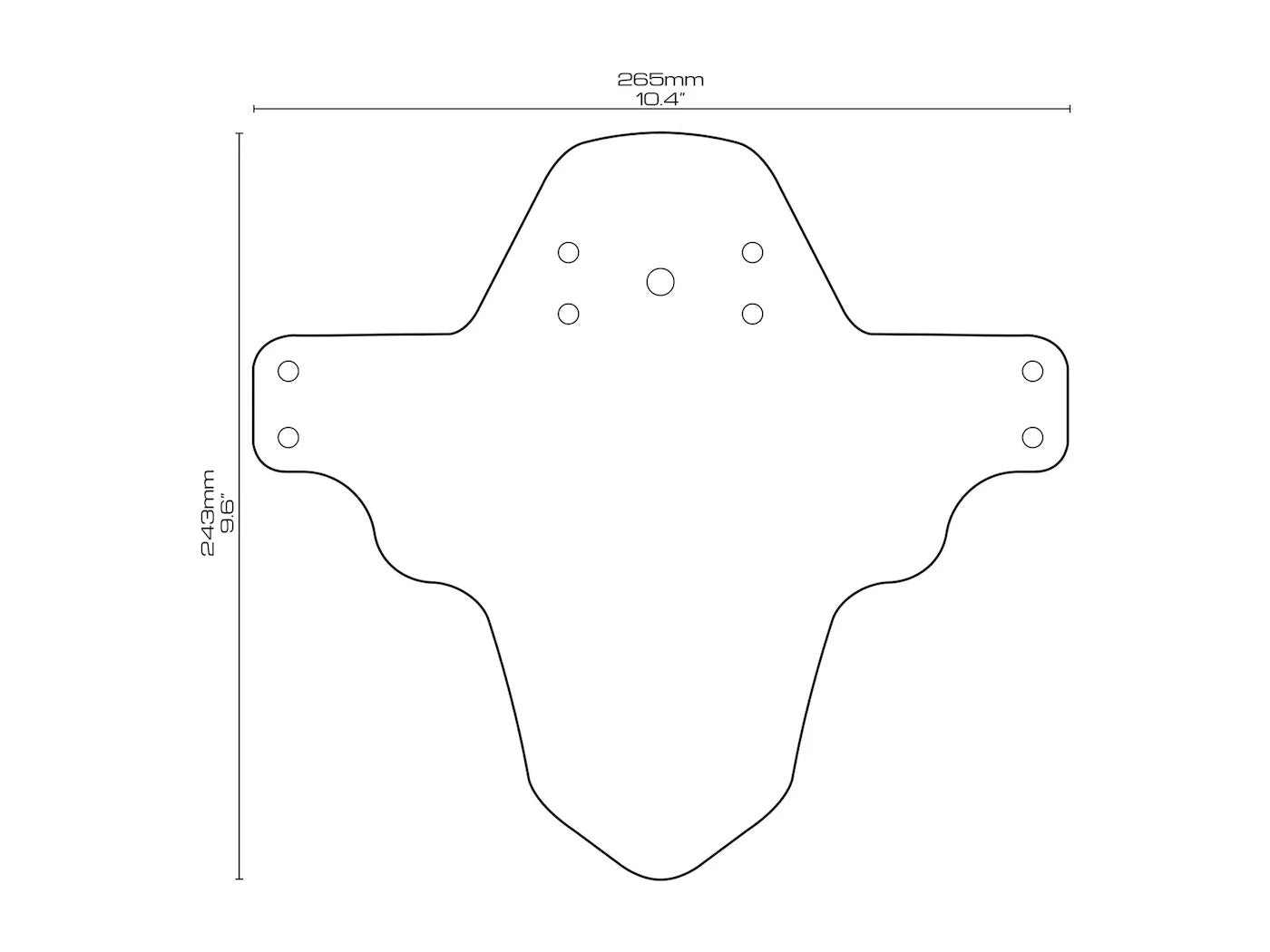 ALL MOUNTAIN STYLE Red Bull Rampage Ridgeline Mudguard Brown