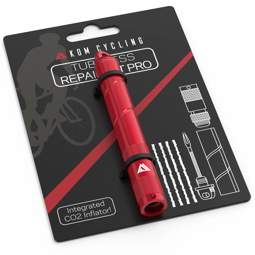 Sada na opravu defektů KOM CYCLING Tubeless PRO Červená