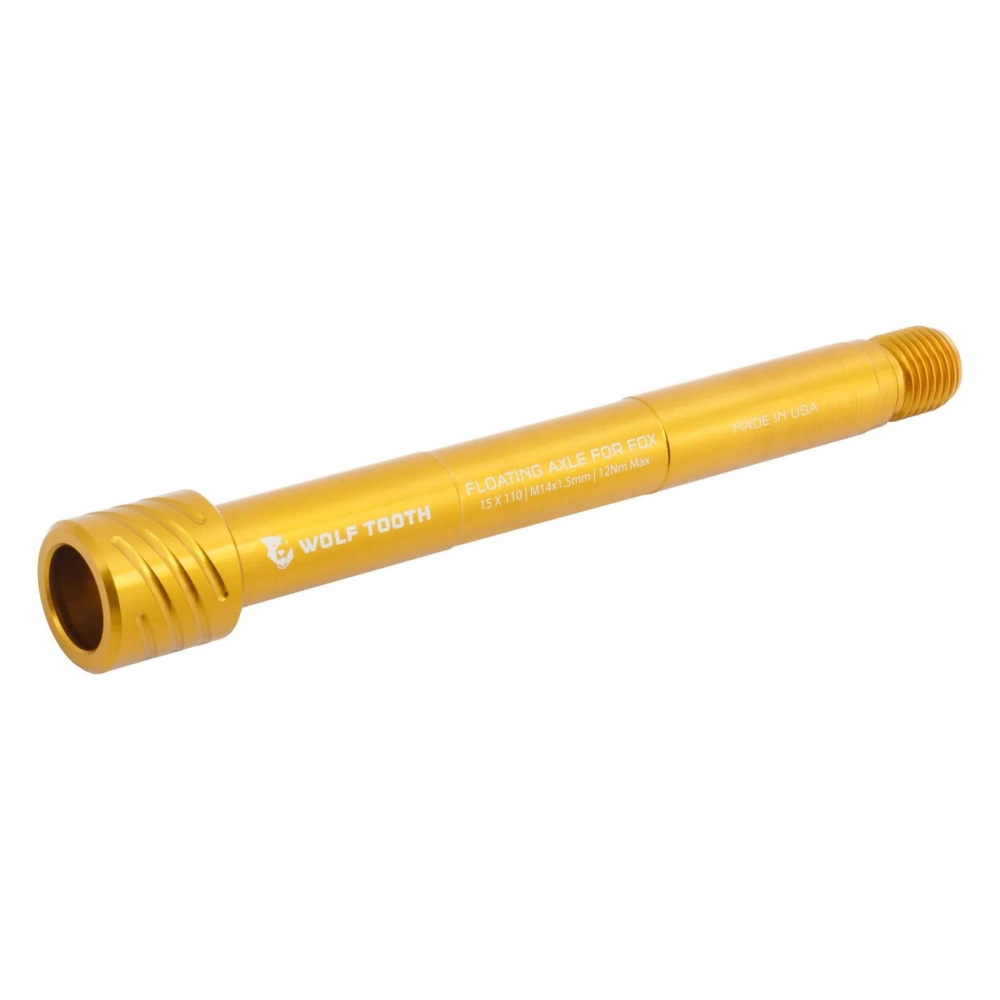 Axe de Roue Avant WOLF TOOTH pour Fourche FOX 36/38 15x110 mm Boost  Or