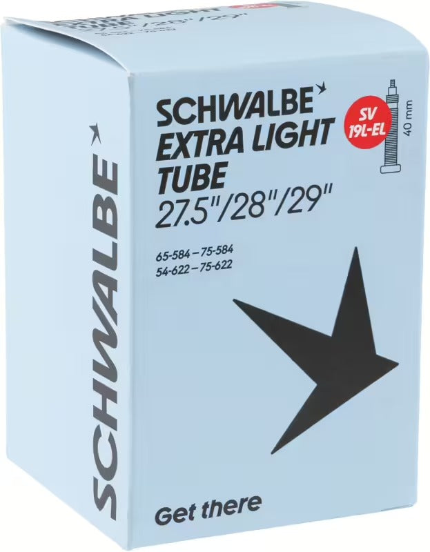 Camera d'Aria SCHWALBE EXTRA LIGHT SV 19L 27.5x2.6/3.0 - 29x2.10/3.0 Presta 40 mm