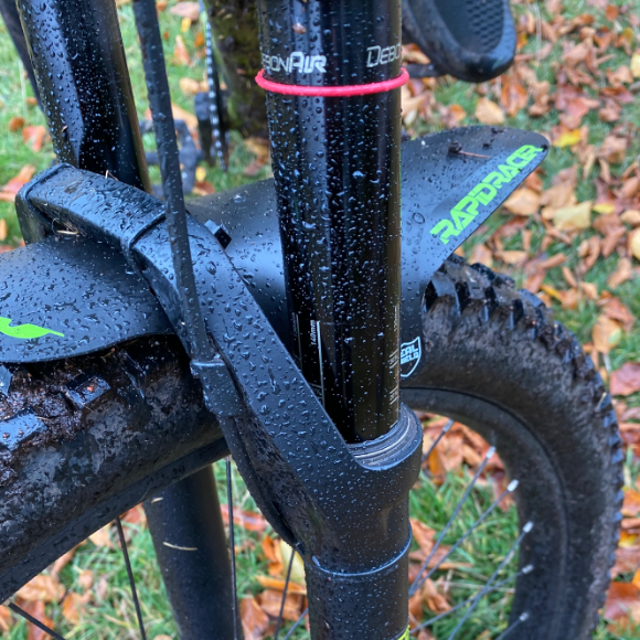 Garde-boue RRP EnduroGuard Standard (fourche 80 à 120mm) Noir/Vert fluo
