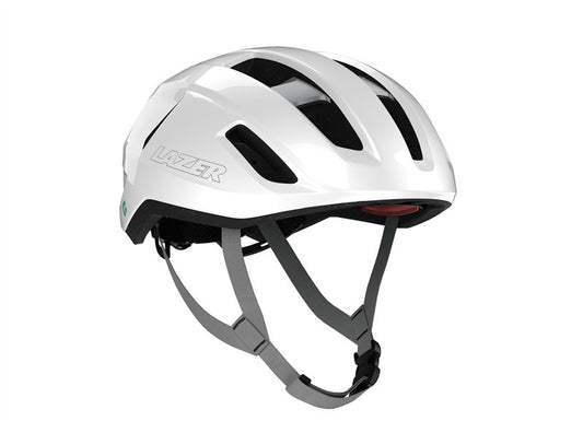 Casque Route LAZER SPHERE KINETICORE Blanc/Argent