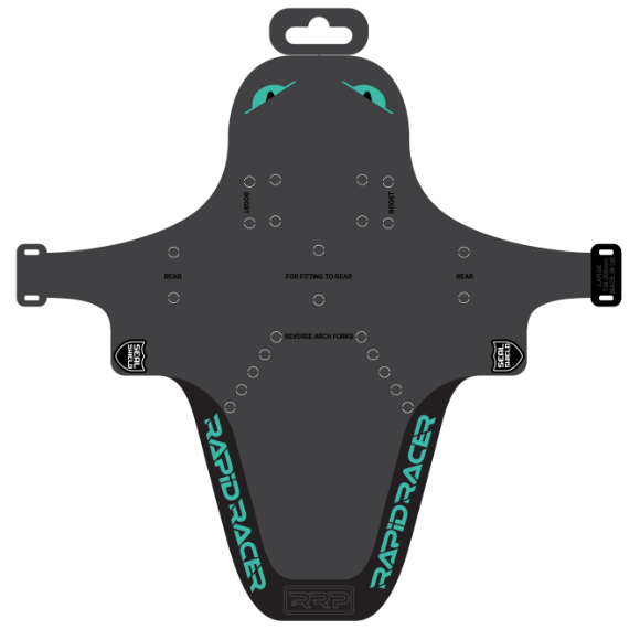 Parafango RRP EnduroGuard Standard (forcella 80-120mm) Nero/Turchese