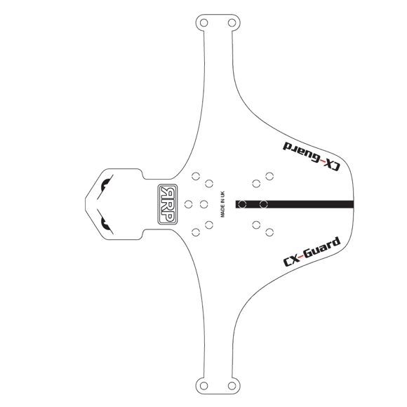 Para-lama Dianteiro RRP CX GUARD Branco