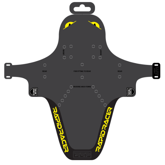 Garde-boue RRP EnduroGuard Large (fourche 120 à 200mm) Noir/Jaune