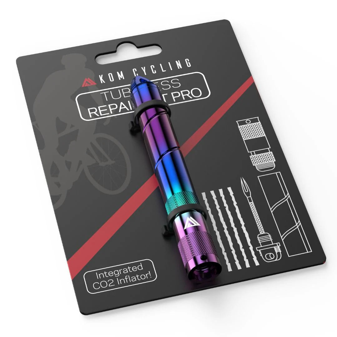 Tubeless opravný kit KOM CYCLING PRO Iridescent