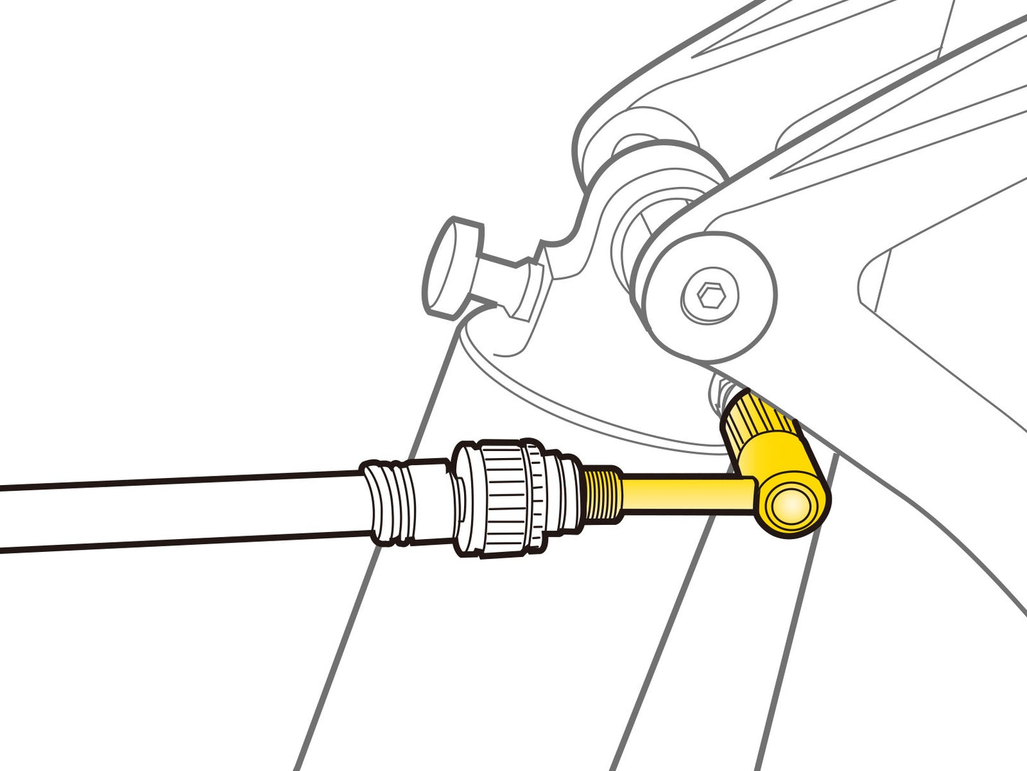 Adaptateur de Valve TOPEAK SCHRADER PRESSURE-RITE