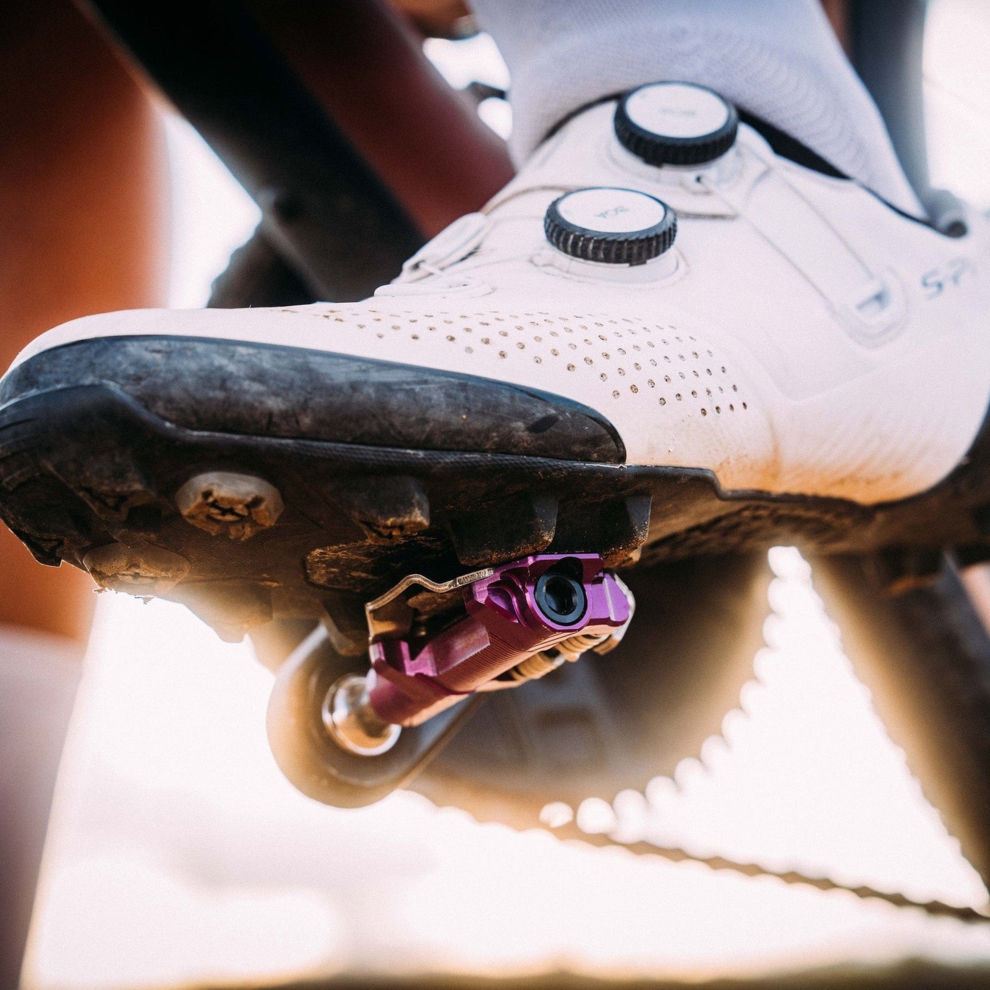 Pedais WOLF TOOTH DEL GRAVEL RACE Clipless Violeta