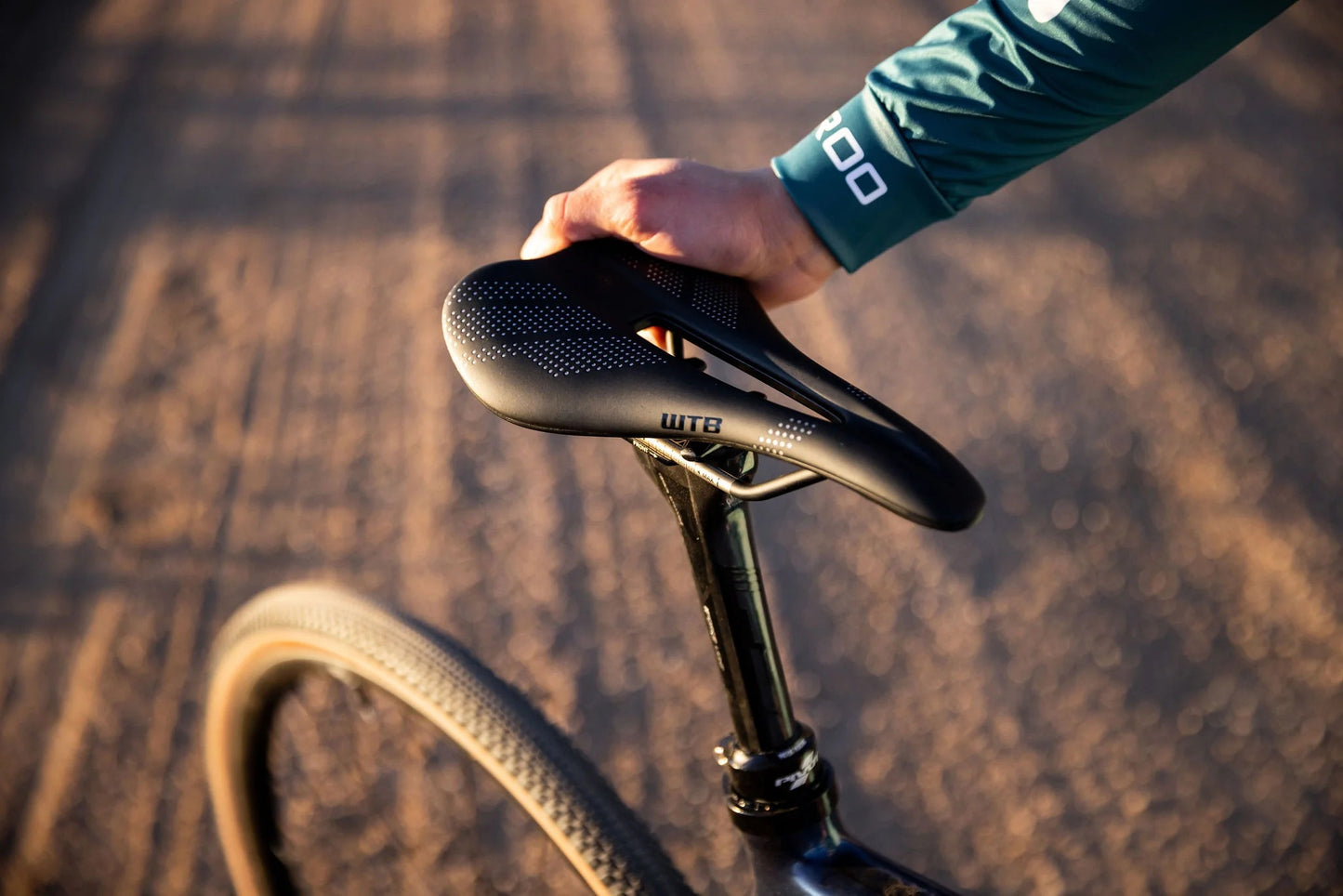 Selle WTB GRAVELIER Medium 140mm Rails Carbone