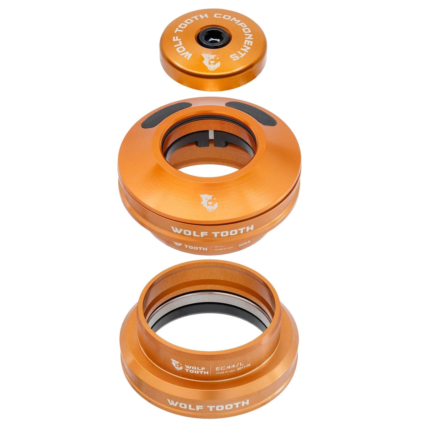 Serie Sterzo Esterno WOLF TOOTH PREMIUM AERO EC44 Arancione