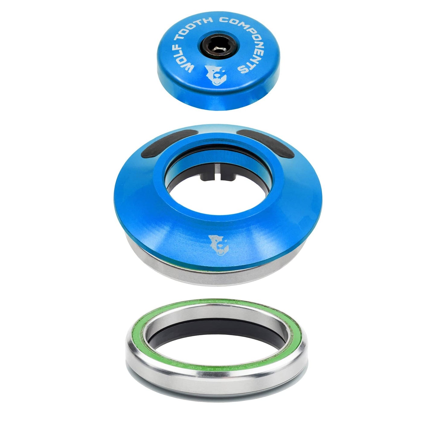 Jeu de Direction Intégré WOLF TOOTH PREMIUM AERO IS52 Bleu