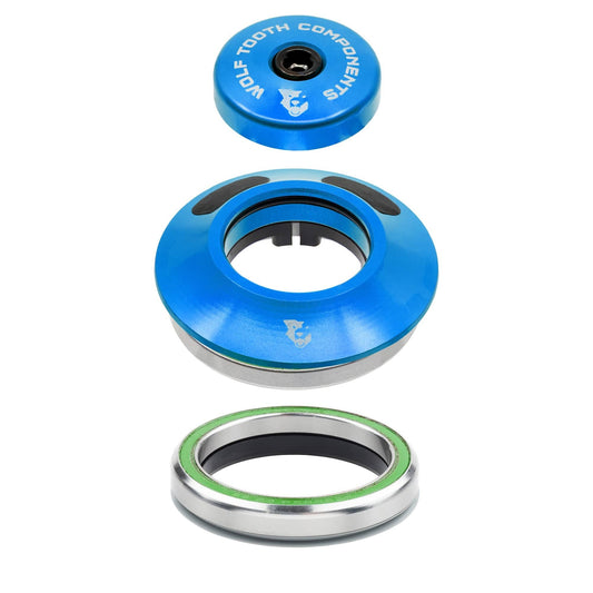 Jeu de Direction Intégré WOLF TOOTH PREMIUM AERO IS52 Bleu