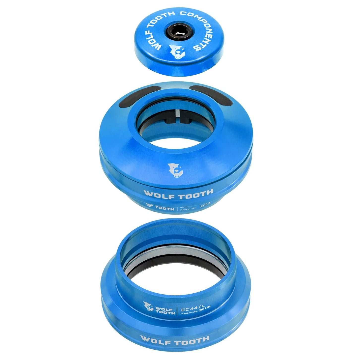 Jeu de Direction Externe WOLF TOOTH PREMIUM AERO EC44 Bleu