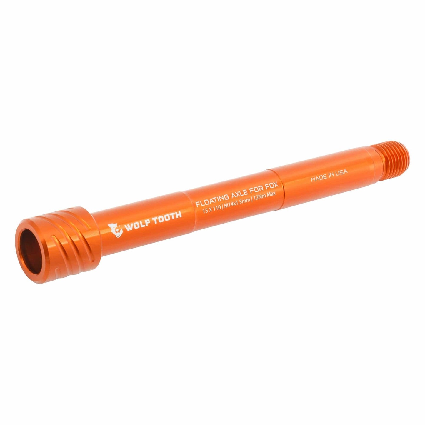 Axe de Roue Avant WOLF TOOTH pour Fourche FOX 36/38 15x110 mm Boost Orange