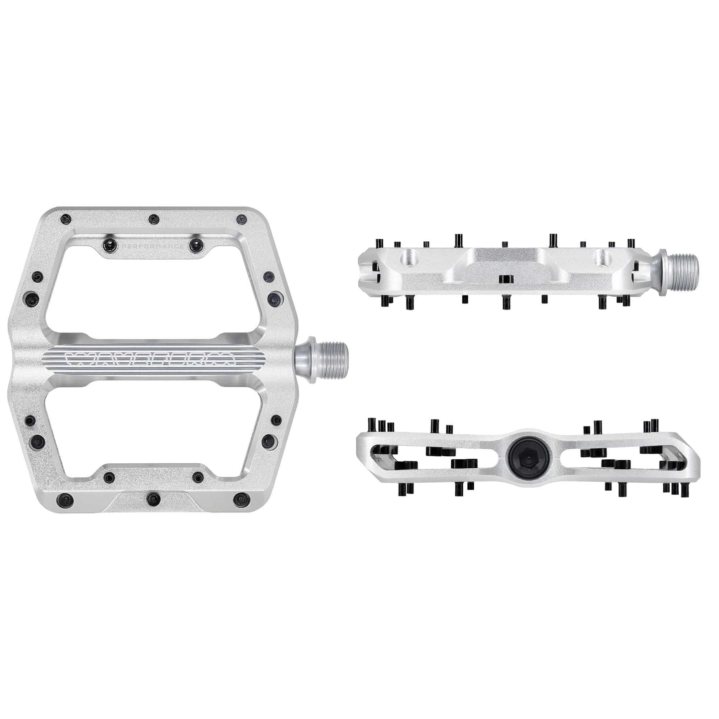 Pédales Plates WOLF TOOTH WAVEFORM PERFORMANCE Argent
