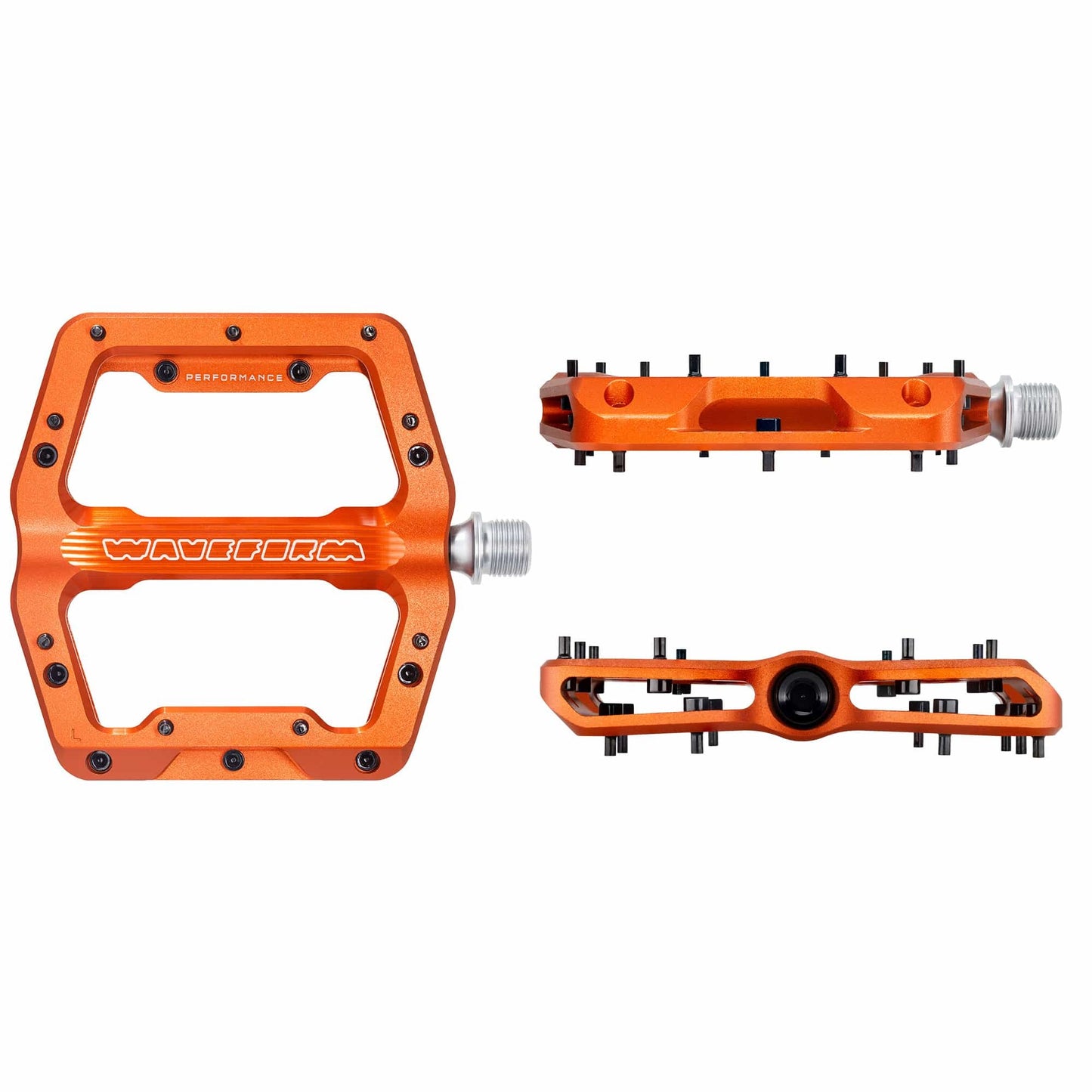 Pédales Plates WOLF TOOTH WAVEFORM PERFORMANCE Orange