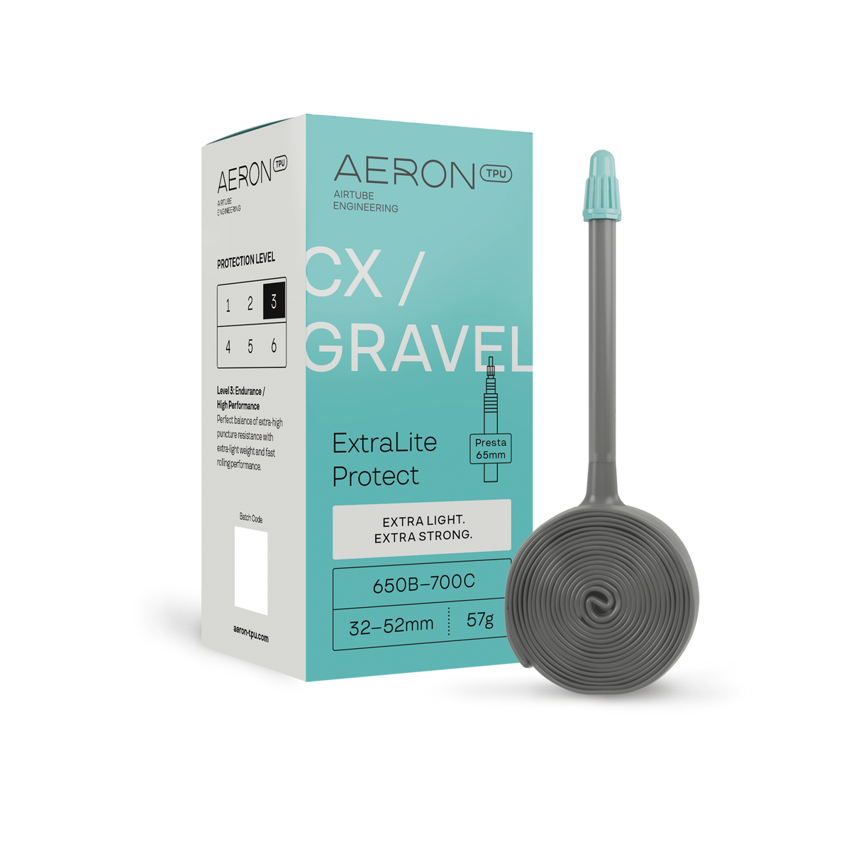 Σαμπρέλα AERON ExtraLite Protect Valve Alu CX-Gravel 650b/700x32-52mm