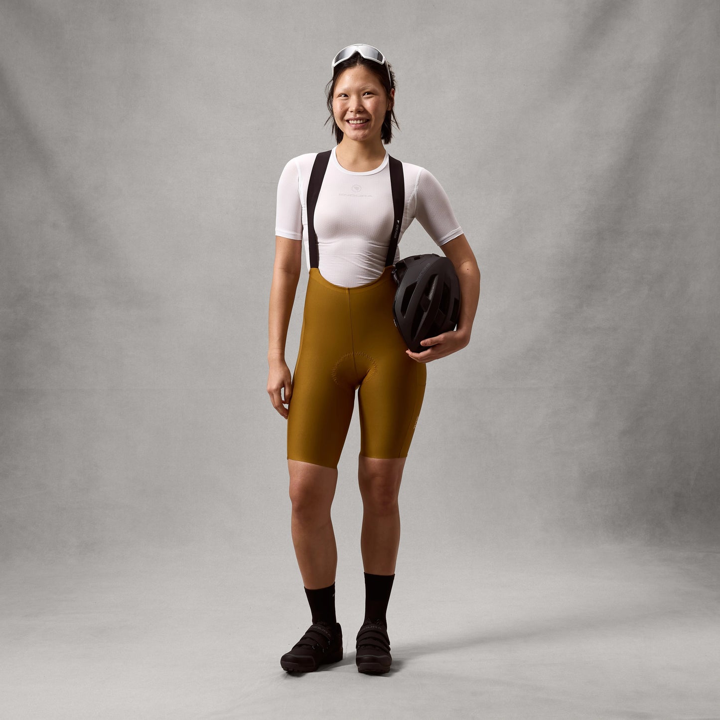 Cuissard Court à Bretelles ENDURA ALLTRACK RIDE Femme Bronze