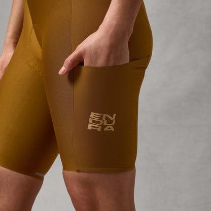 ENDURA ALLTRACK RIDE Naiste Lühikesed Traksidega Püksikud Pronks