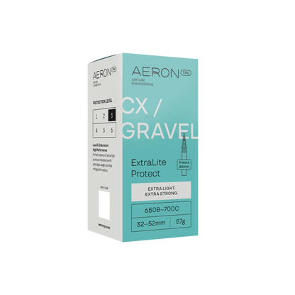 AERON ExtraLite Protect Alu Szelepes CX-Gravel Belső Gumi 650b/700x32-52mm