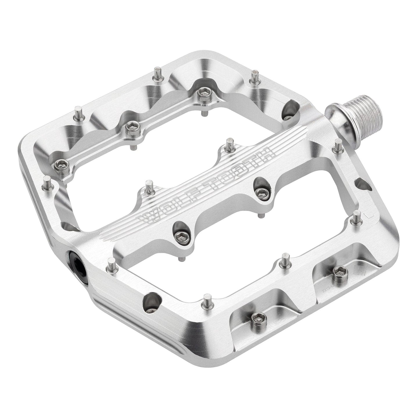 Pédales Plates WOLF TOOTH WAVEFORM Large Argent