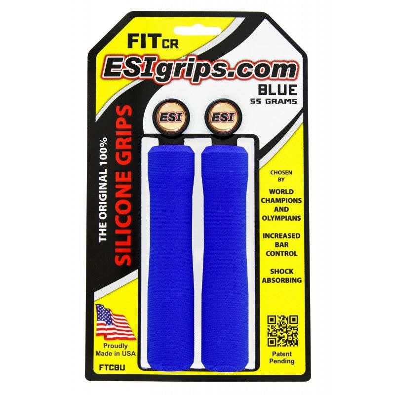 ESI FIT CR Grips (CHUNKY/RACER'S EDGE COMBO) 130 mm Blå