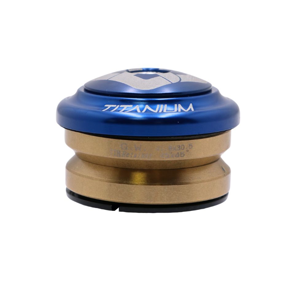 Jeu de Direction Intégré PRIDE Ti45 Titanium iIS42 1"1/8 Bleu