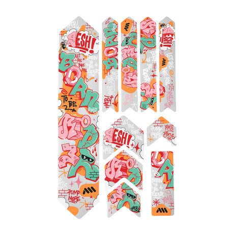 ALL MOUNTAIN STYLE EXTRA Born to Be Rider Red Adhesive Frame Protection