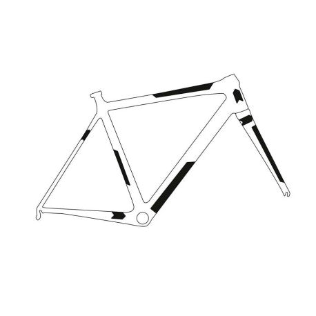 Adhesive Frame Protection ALL MOUNTAIN STYLE EXTRA Gravel/Road Sterrato Black