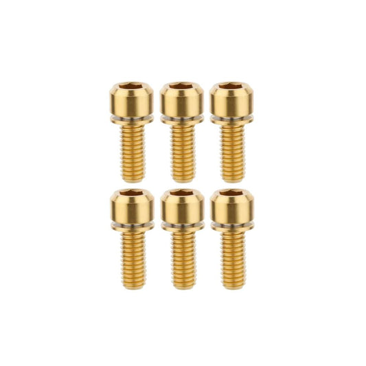 Kit de tornillos de titanio TITLE ST1 / ST2 dorado (x6)