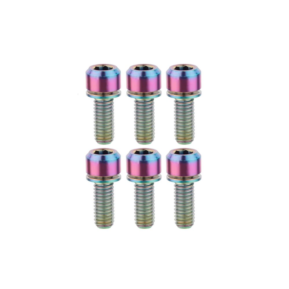 TITLE ST1 / ST2 Titanium-skruesæt Oil Slick (x6)