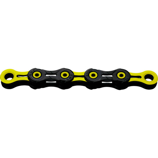 Chaîne 11V KMC DLC11 Waxed Noir/Jaune Ciré
