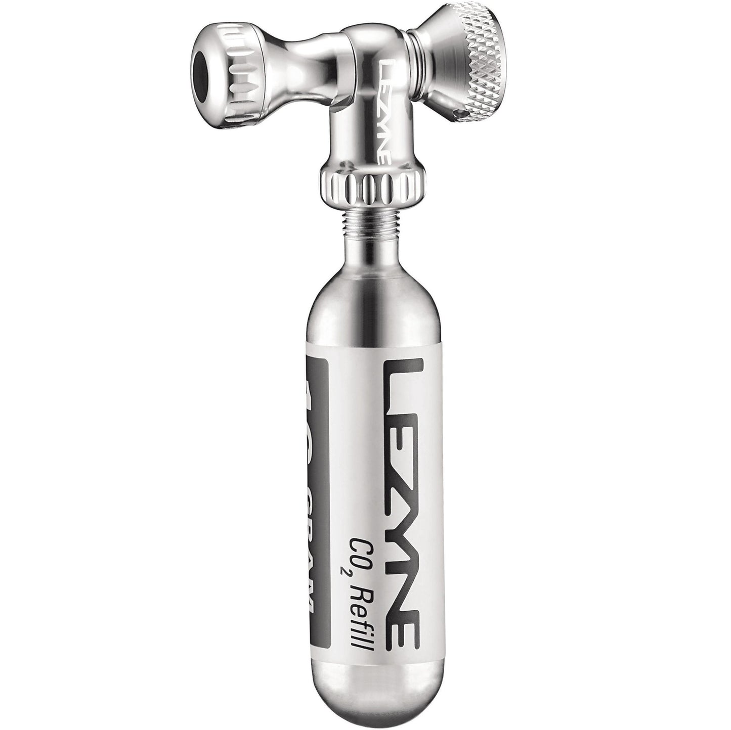 Percuteur CO2 LEZYNE CONTROL DRIVE + Cartouche CO2 Filetée (x1) Argent