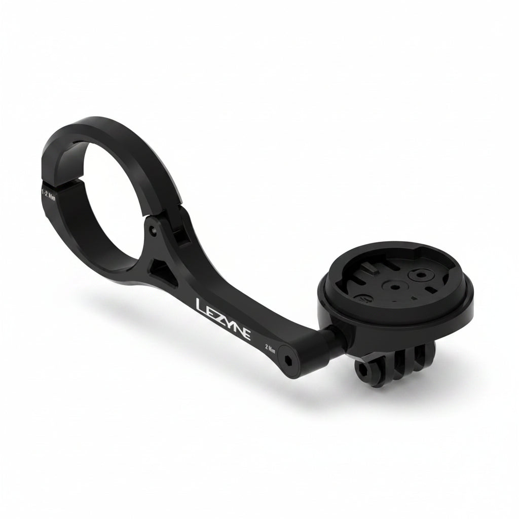 Styrholder LEZYNE til GPS/Belysning GARMIN/WAHOO/LEZYNE Sort