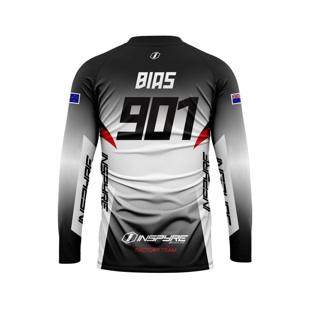 INSPYRE langærmet Team Replica Bias trøje