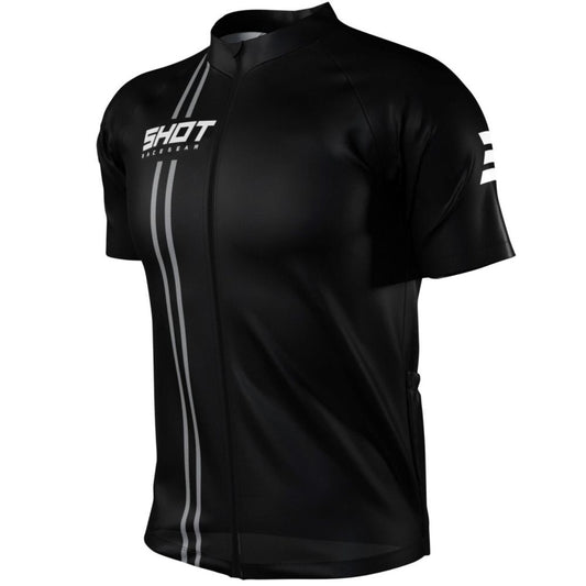 SHOT Unlimited Zip Short Sleeve Jersey - Black