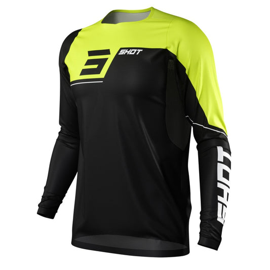 SHOT Rogue Revolt Jersey - Black/Yellow